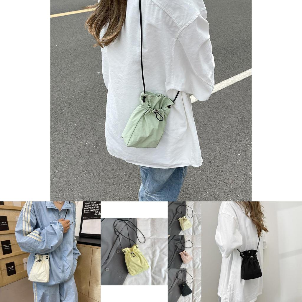 Trendy Korean Mini Nylon Bag Elegant Casual Soft-sided Shoulder Sling Bag