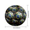Bola de Futebol Brasil Estampada Tamanho 5 Resistente ao Desgaste Padrão Treinamento Adulto Presente para Fãs de Futebol Partida Indoor Outdoor Esportes