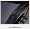 Men's Genuine Leather Belt - Cowhide Plaid with Automatic Buckle, Versatile Business & Fashion Style