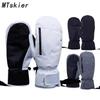 Waterproof Winter Ski Gloves: Durable, Warm, Touchscreen-Compatible, Single & Double Board Five-Finger Mittens.