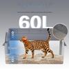 Large Stainless Steel Semi-Enclosed Detachable Cat Litter Box, Easy To Clean Pet Toilet Supplies