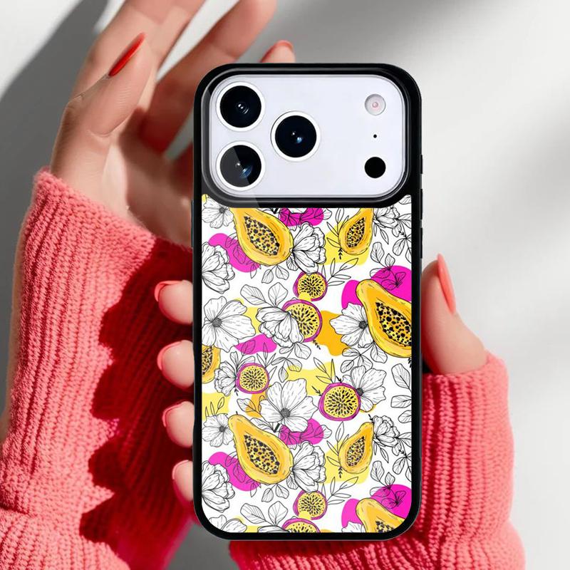 Summer fruit lemon peach pomegranate grapes Phone Case for iPhone 17 Air 16e 15 14 13 Pro Max Back Cover for 12 11 Pro Coque