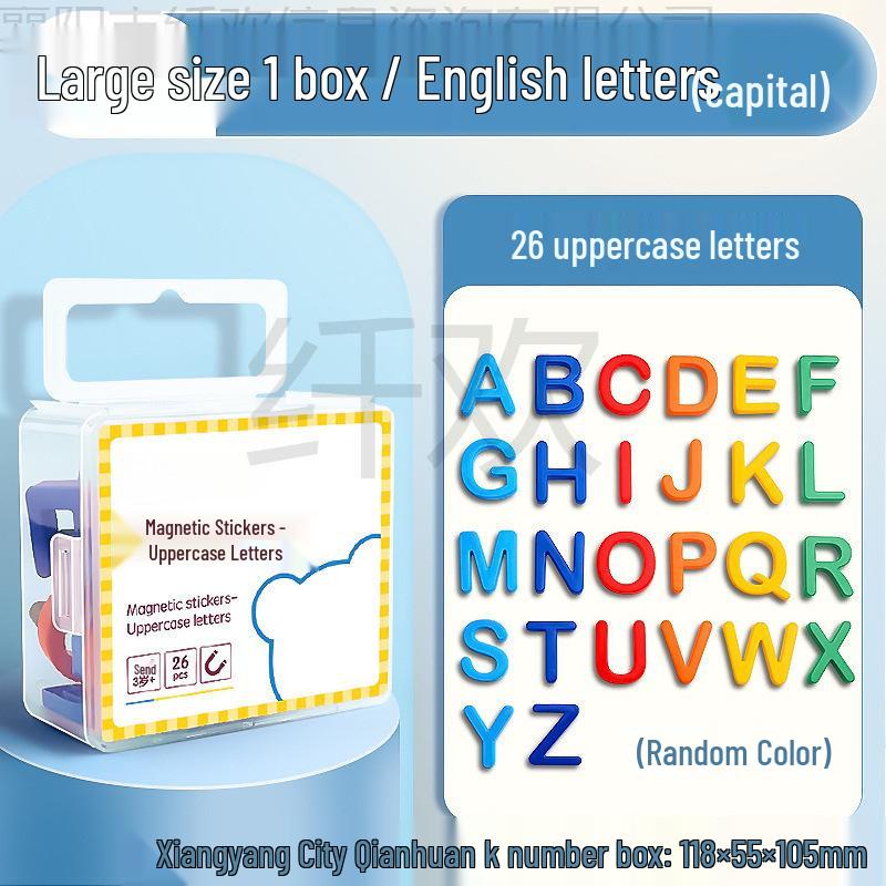 Magnetic Alphabet Stickers: 26 Uppercase & Lowercase Letters for Teaching Aids