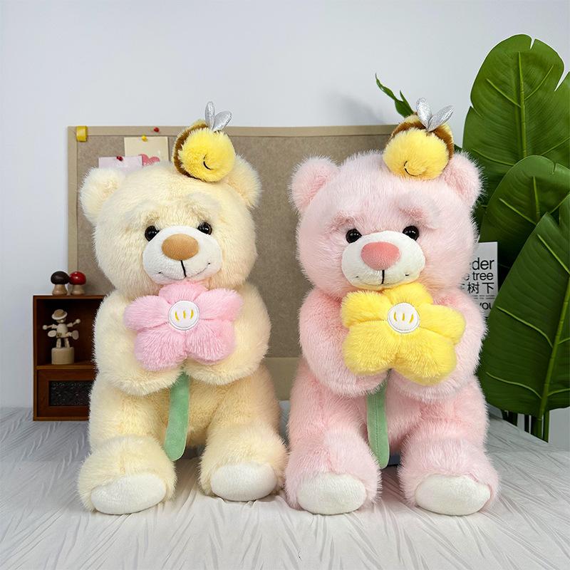 

Новая милая плюшевая игрушка-медведь в виде цветка, розовая кукла-медведь, тряпичная кукла, спящая подушка-медведь 50cm