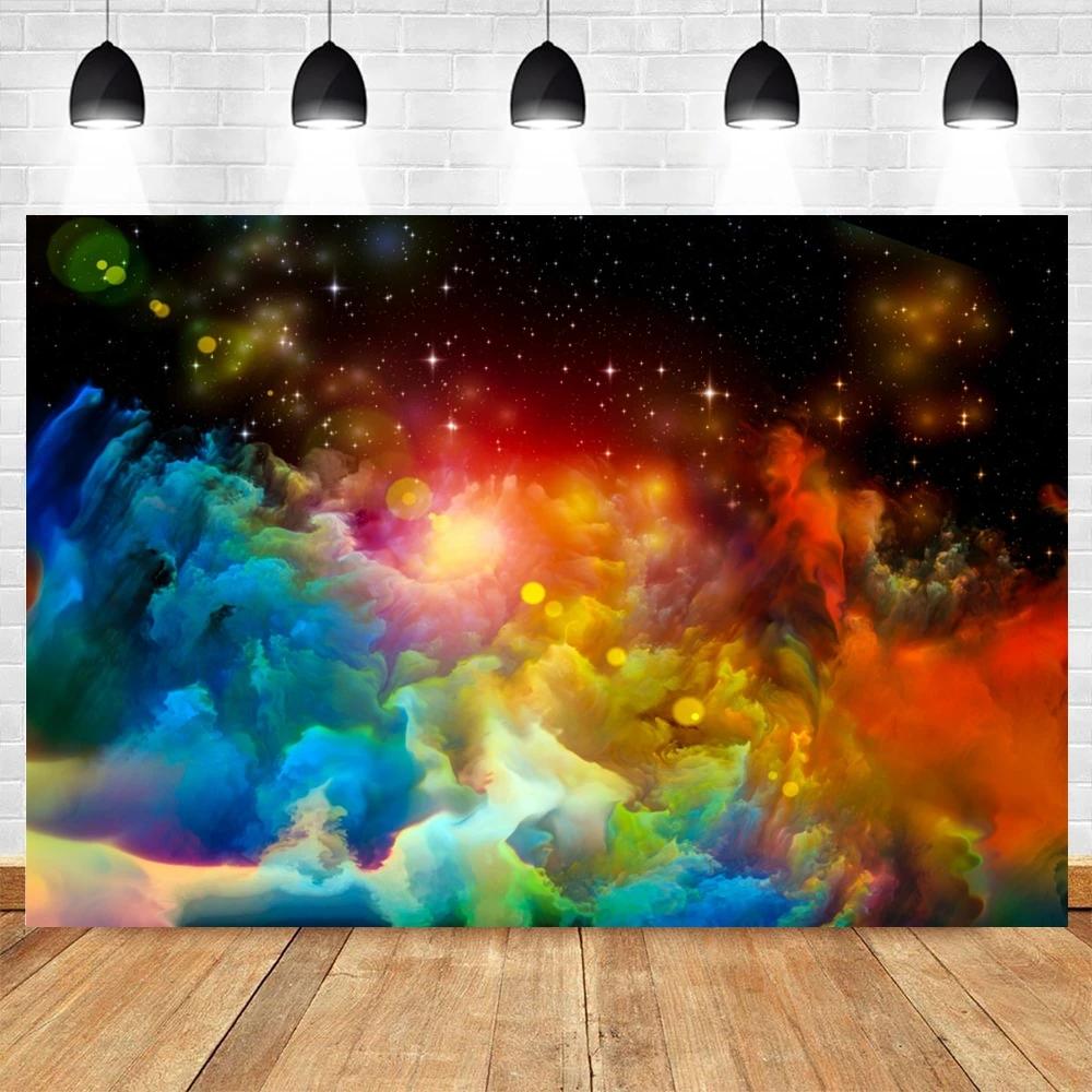 Color Spray Painting Background Graffiti Abstract Art Painting Powder Spray Painting Birthday Portrait Photography Background