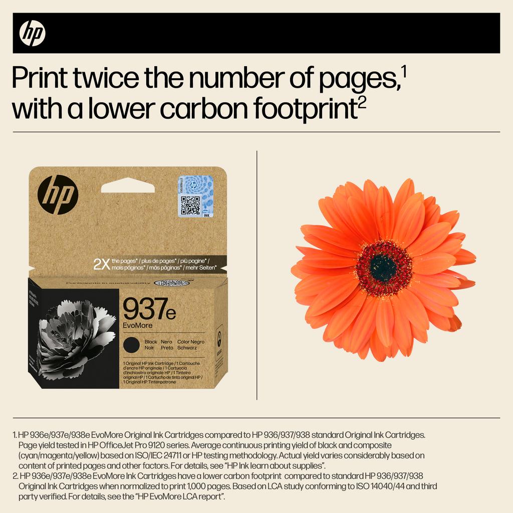 HP 937e evomore ink cartridge 2500 pages Black