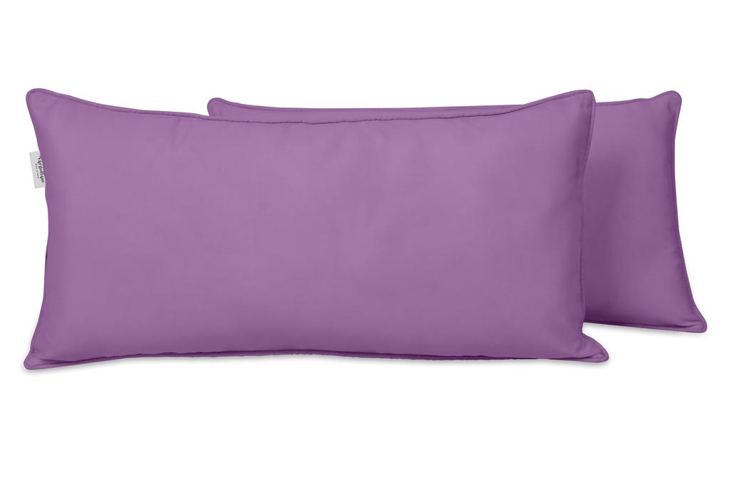 Vargottam Indoor Outdoor Polyester Fabric Lumbar Pillow Cover, Waterproof Rectangular Cushion Case for Patio Furniture-12" x 18
