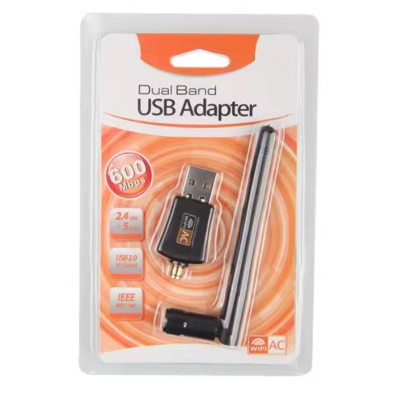 USB WiFi Adapter 2.4GHz 5GHz 600M WiFi Antenna Dual Band 802.11b/n/g/ac Mini Wireless Computer Network Card Receiver For PC