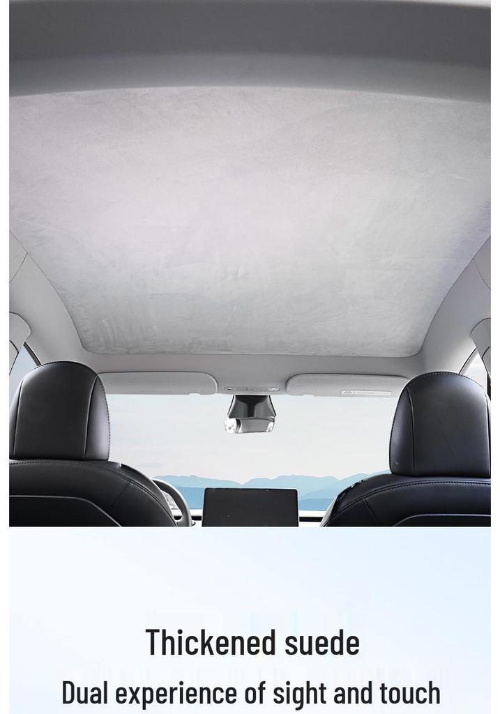Panoramic Sunroof Sunshade: Nano-Adsorption Heat Insulation & Light Blocking Curtain