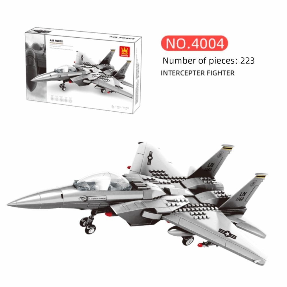 Large Size Aircraft Building Block Model ABS Detailed Fighter Aircraft Model Assembling Type DIY Airplane Model Boy Gifts