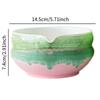 Traditional Japanese Matcha Bowl Tea Bowl with Pouring Spout Colorful gradient glaze for Office Table Tea Ceremony Party Gift