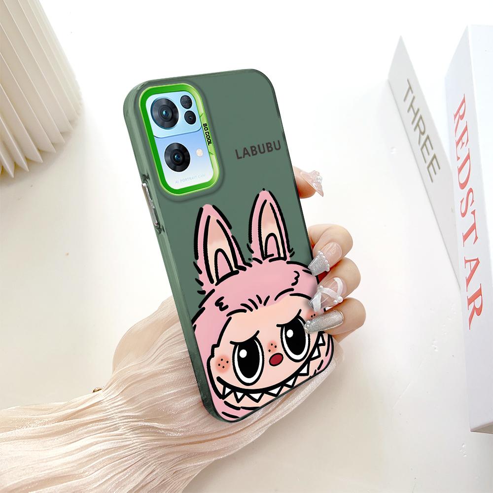 Painted Pattern Colorful Sliver Double Sided Hard Shell Shockproof Anti-fall Phone Casing for OnePlus OPPO Reno Realme