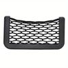 1Pc Universal Car Organizer - Mesh Storage Bag Net Pocket, Multi-Function with Phone Holder, Easy Access Auto Accessory