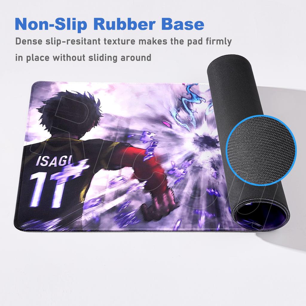 Hot Anime Blue Lock Mousepad HD Printing Computer Gamers Locking Edge Non-slip Rubber Mouse Pad XXL 90x40cm Keyboard PC Desk Pad