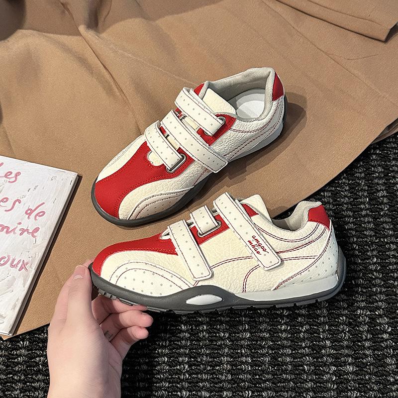 Retro Velcro Comfortable Women's Sports German Training Shoes Autumn and Winter Fashion Versatile Lightweight Casual Forrest Gump Shoes Board Shoes