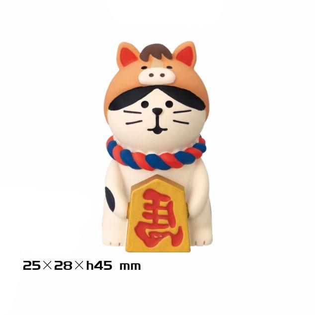 Zodiac Cat Ornaments 2026: Year of the Horse Resin Crafts, Japanese & Chinese New Year Gifts Blind Box