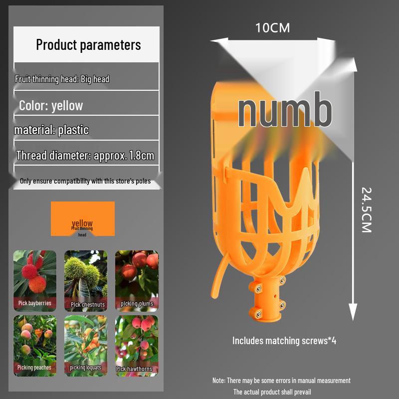 Multi-functional Telescopic Fruit Picker With Extension Rod Accessories
