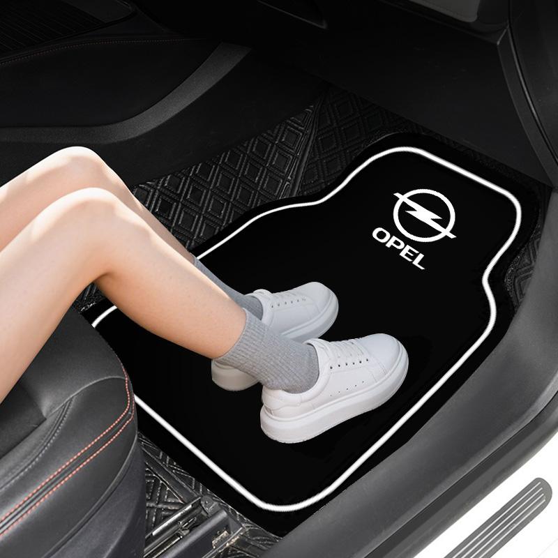 Car Floor Mats Auto Front and Rear Carpet Foot Mats with Rubber Backing For Opel Insignia Astra Antara Meriva Zafira H G Corsa
