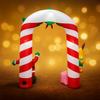 7.87FT Inflatable Toy Santa Man Arch Animal Gift Box with LED Light Xmas Decoration for Yard Supplie Home Ornament Festive Gift