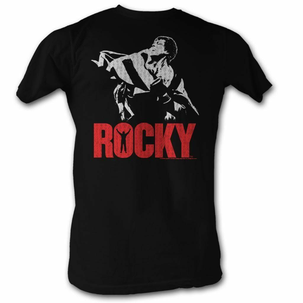 Rocky Rocky Flag Black T-Shirt L