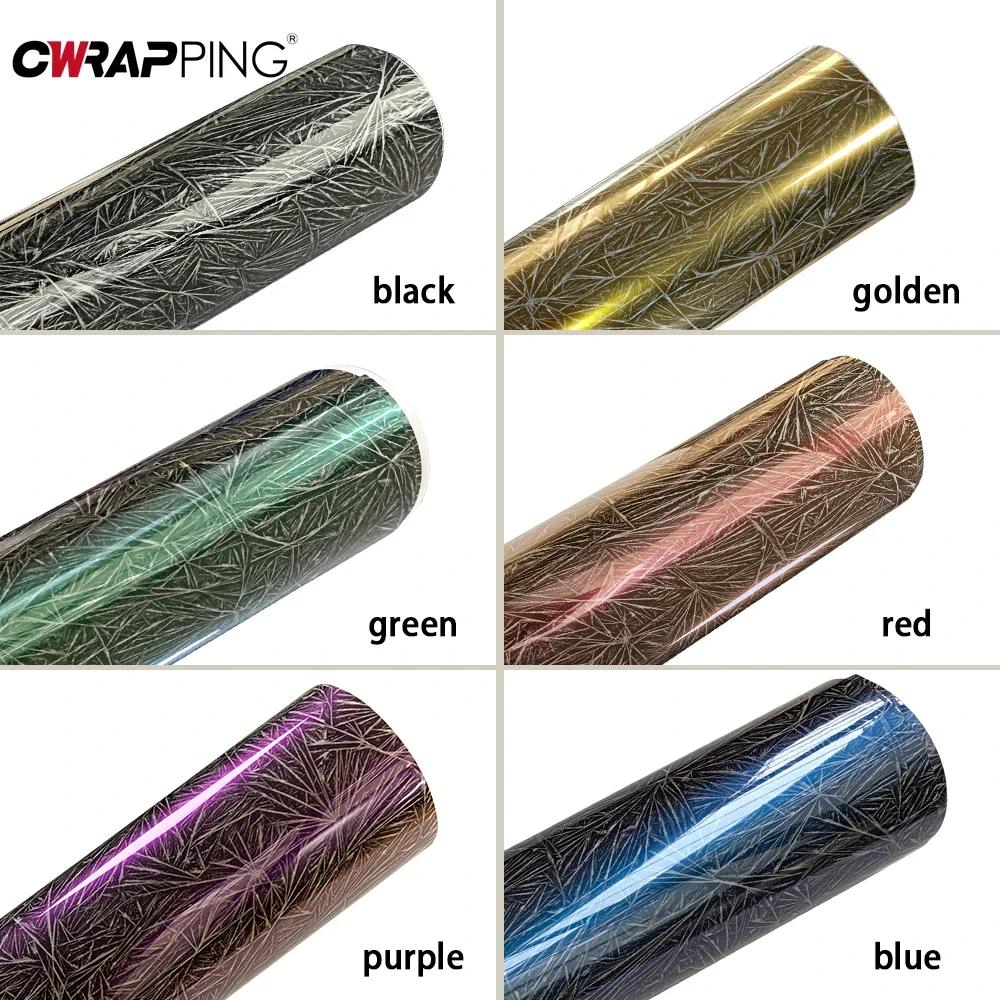 Car Stickers Ice Crack Protection Wrap Waterproof Air Release Stickers Car Body Color Chang Film for Motorbike Car Accessories