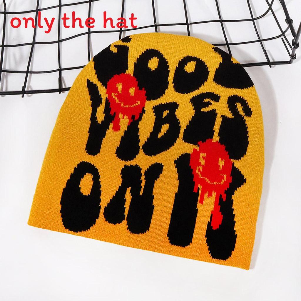 Fashionable Hat Knit With Letter Design For Winter Streetwear Enthusiasts