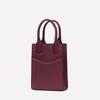 Matt [Refurbished] Wave Cowhide Mini Tote Bag Wine