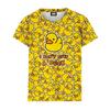 Summer Round Neck 3D Yellow Duck Pattern Printed Top Fashionable Casual Short Sleeved Children's Boy and Girl Kids Unisex T-shirts