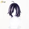 Anime Yurufuwa Hame Neko Short 35cm Mixed Color Cosplay Anime Wig Heat Resistant Synthetic Wigs Halloween + A Wig Cap