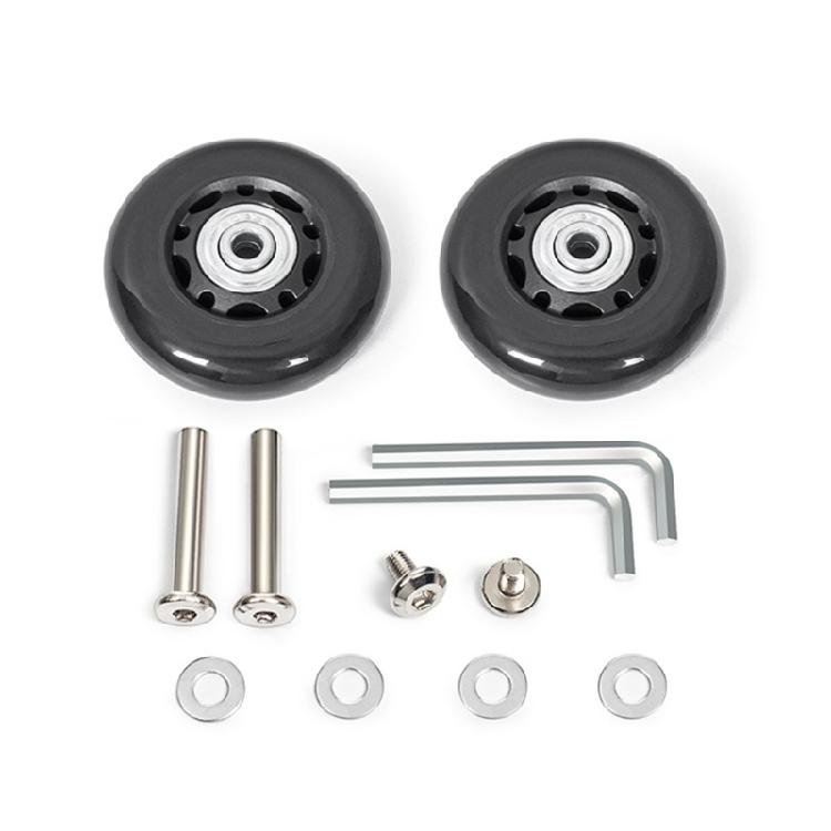 2PCS Plastic Suitcase Replacement Rollers Quiet Wheels Easy Install Assembly Practical Travel Luggage Casters