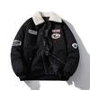Herren Winter Fliegerjacke Dick Gepolstert Baseballkragen Mantel Paar Stil Lässige Oberbekleidung