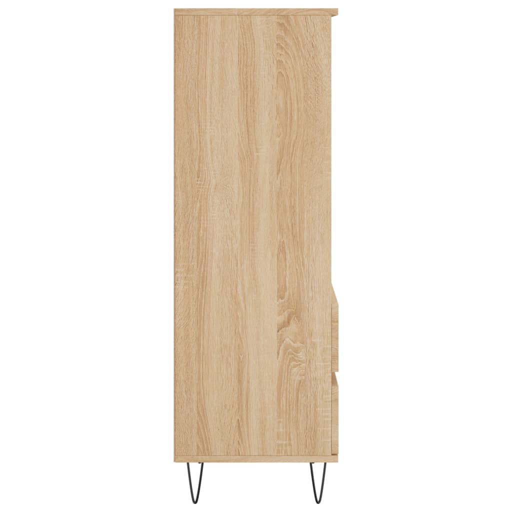 Highboard in Sonoma Oak Finish 15.75 x 14.17 x 43.31 in Engineered Wood