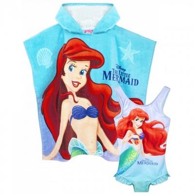 Girls Swimsuit And Poncho Set