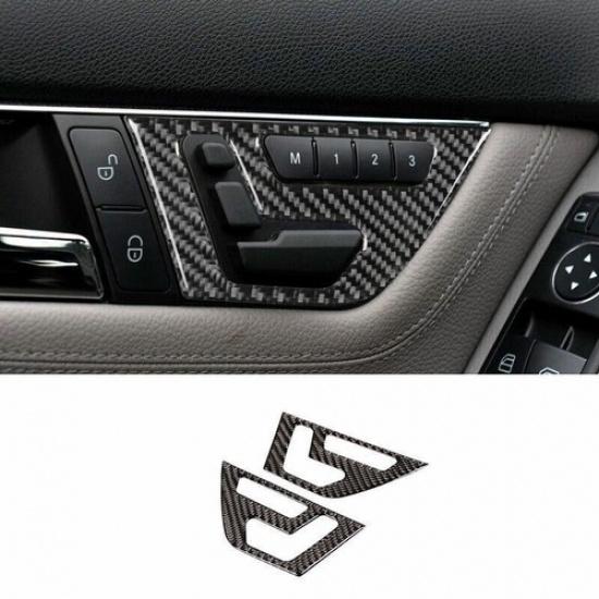 Dashboard trument Cover Trim For Benz 2007-14 C-Class W204 Real Carbon Fiber