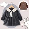 Children's Waterproof Long Sleeve Coverall Bib - Stylish Autumn/Winter Outerwear for Baby Girls