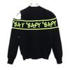 BAPY BY A BATHING APE Long Sleeve Asymmetry Knit XS Black Open Shoulder Women Used