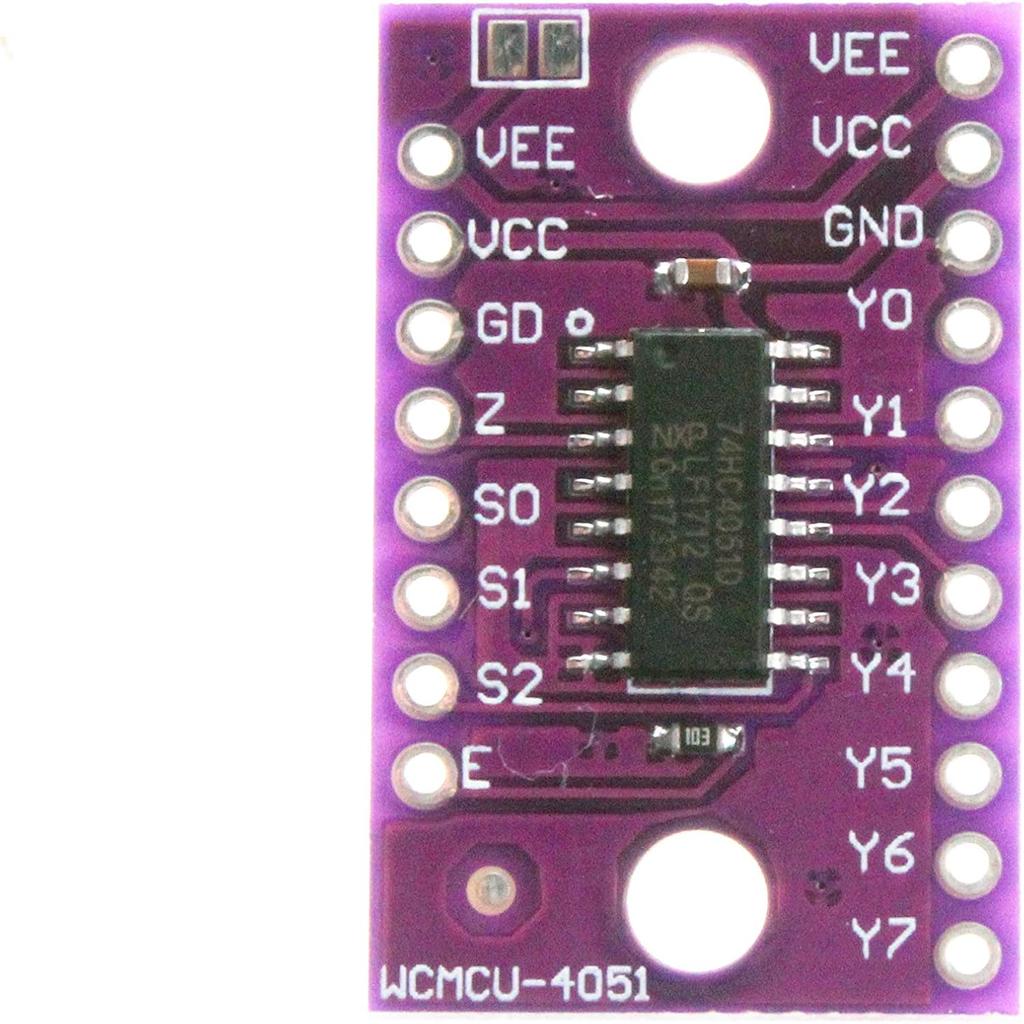 NOYITO 74HC4051 8-Channel-Mux Analog Multiplexer Selector Module