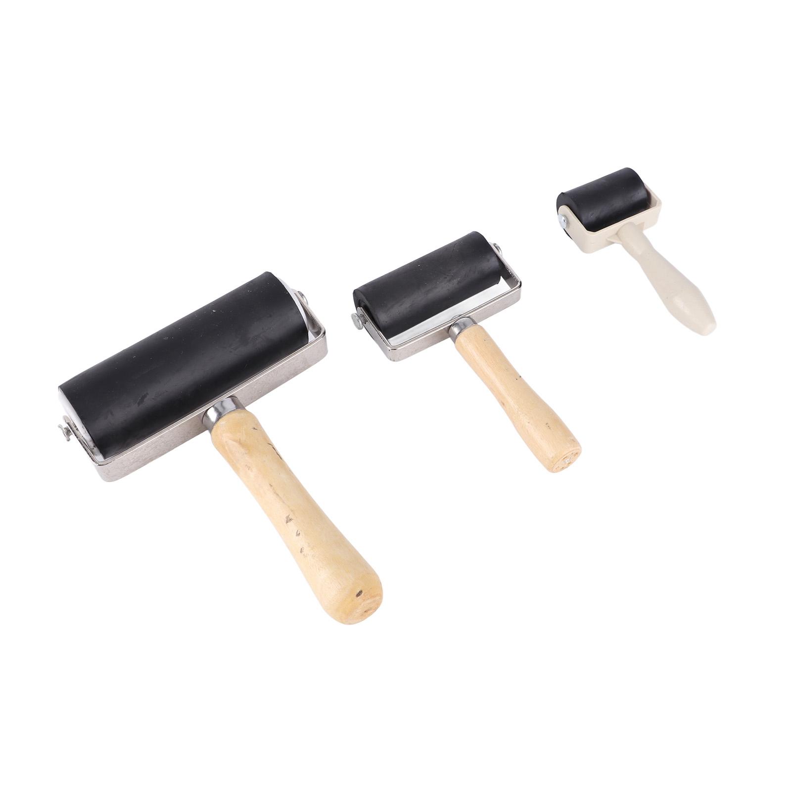 

3 шт. резиновый валик для художественного ремесла, брайер для печатных красок, инструментов для штамповки, расходных материалов