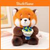 Peluche de Mapaches y Marmotas Very Treasure con Diseño de Flor para Abrazar, Regalo y Colección para Niños