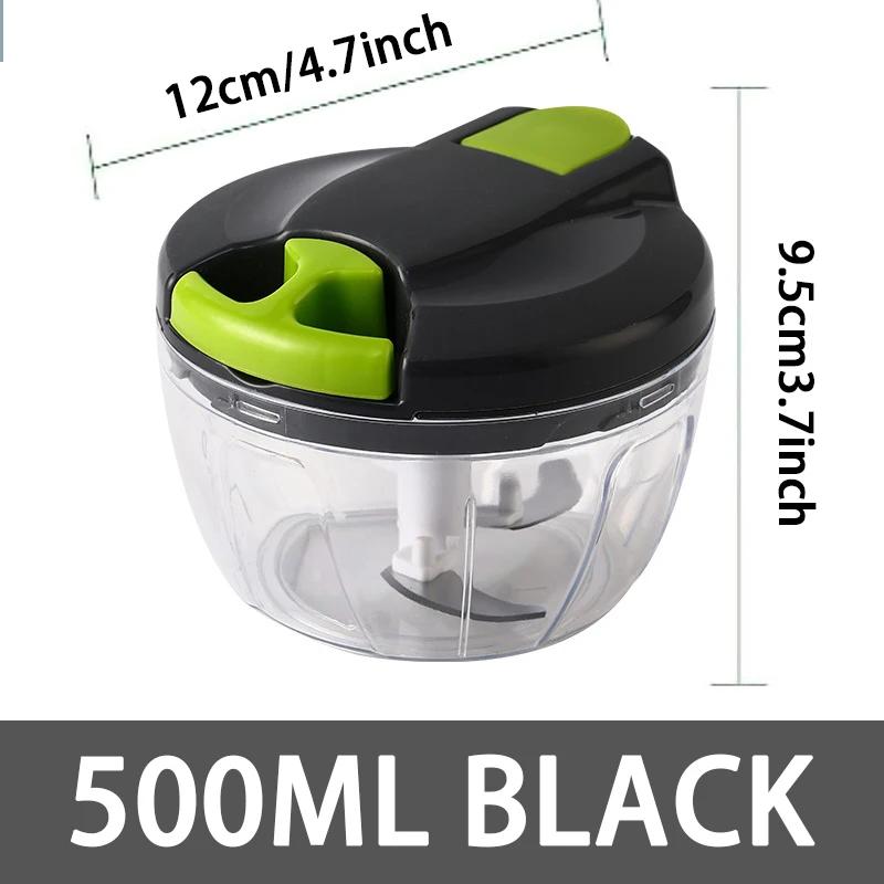Kitchen 500ml/900ml Onion Vegetable Garlic Cutter Manual Food Processor Chopper Multi-Function Mincer for Carrots Peppers Fruits