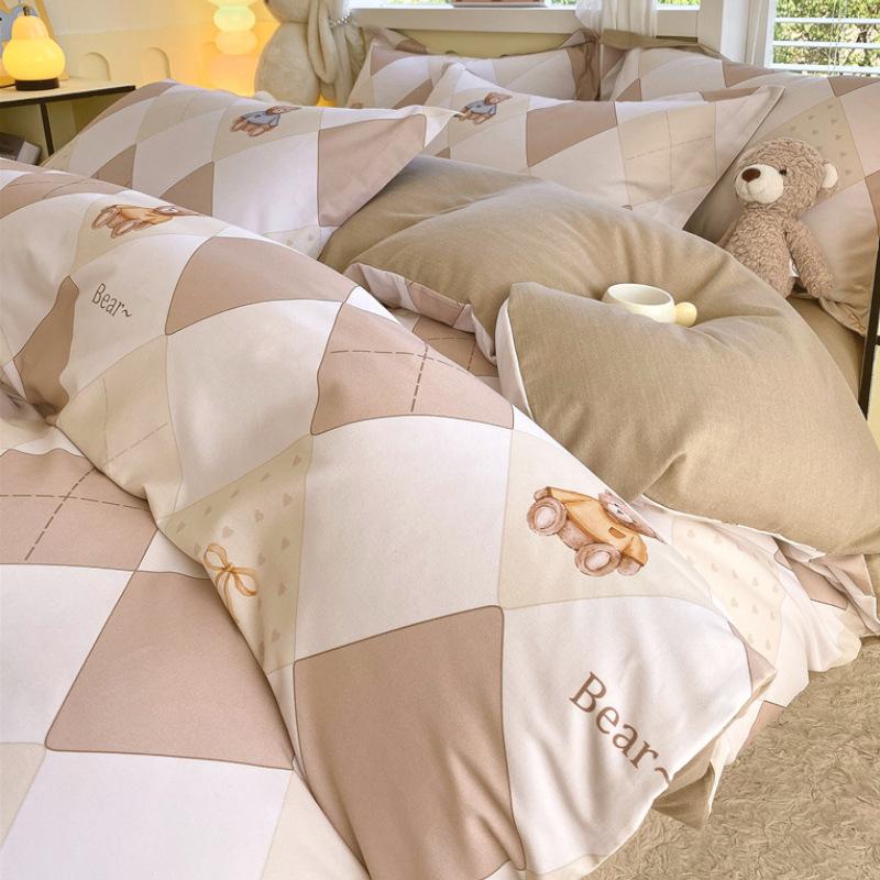 Home Textile Bedding Cotton Pure Cotton4-Pcsquilt Set 3-Pcs Set Winter Class A Maternal And Infant Grade Advanced Sense