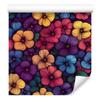 Wallpaper Flowers and Leaves Plum and Pink for Living Room and Bedroom 50x1000