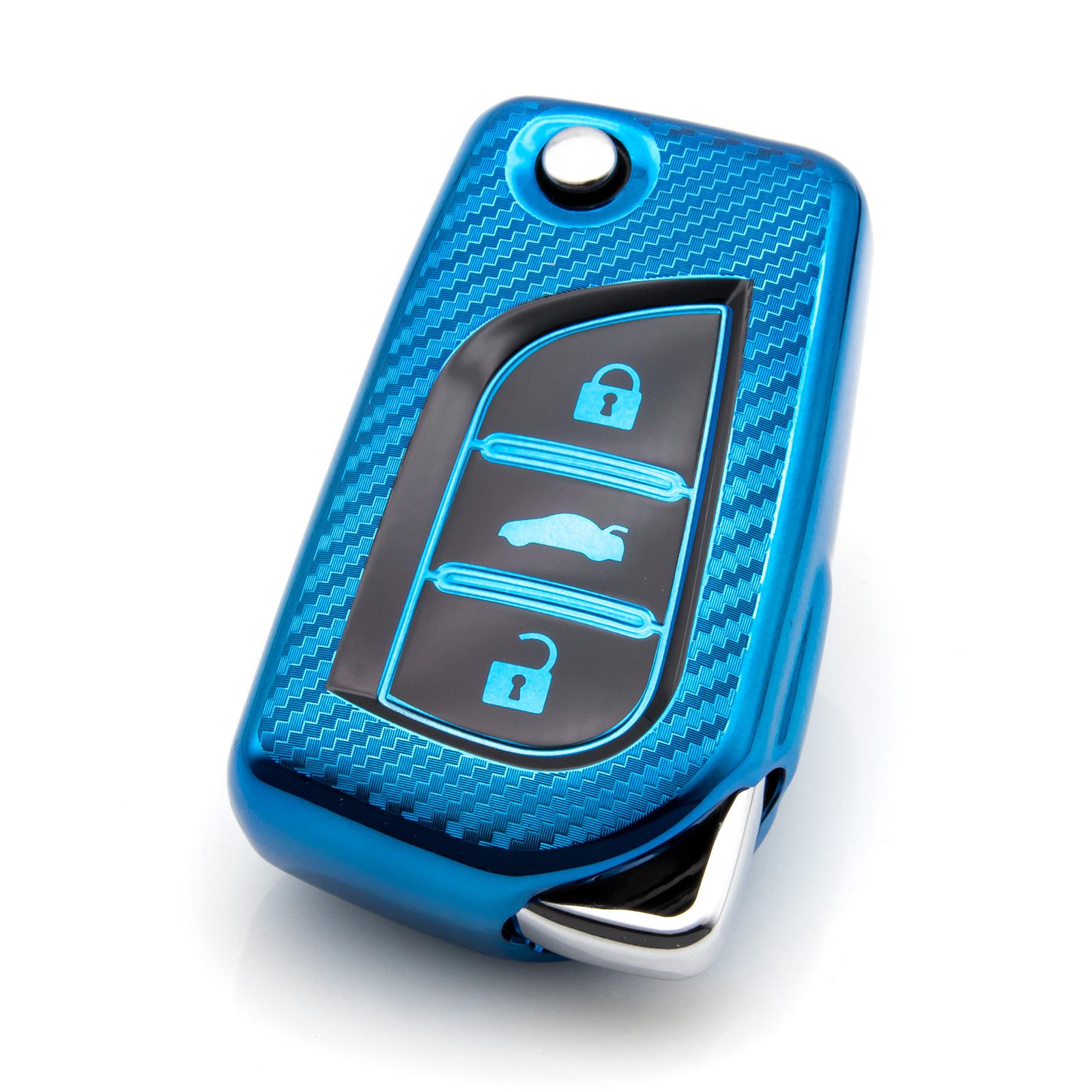 

Toyota Corolla/Camry/Reiz CHR Carbon Fiber Key Shell Protective Cover
