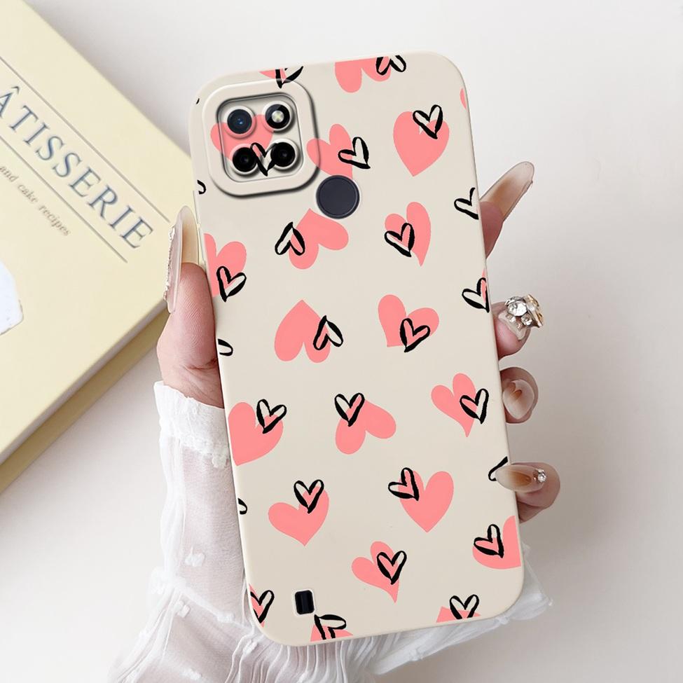 For Realme C21Y RMX3261 RMX3263 C25Y RMX3269 Cover For Realme C21Y Case Cute Cat Funny Cool Fashion Silicone Shockproof Bumper
