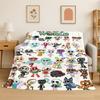 Spiel Dandy World Cartoon Weiche Flanelldecke, Warme Gemütliche Decke für Bett, Couch, Sofa, Schlafzimmer, Wohnzimmer, Reise, Camping