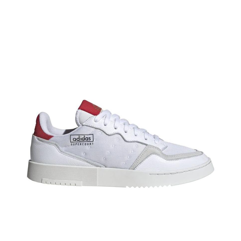 adidas Supercourt Blanc Écarlate Baskets Homme Blanc Nuage EF5881