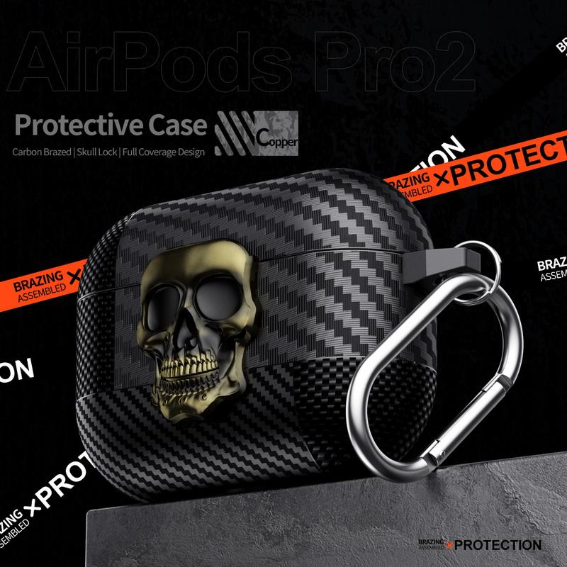 Carbon Fiber Texture Earphone Case For AirPods 4 Gen Pro 3 2 Bluetooth Headset Cover For AirPods Pro 3 2 Wireless Earphone Charging Box with Keychain