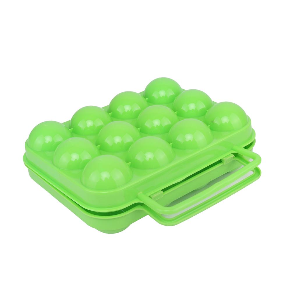 Eierboxen mit Doppelverschluss und Schäkel, PP-Eierhalter, Aufbewahrungsboxen für Camping
