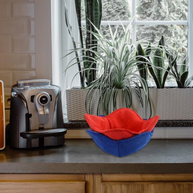 

2pcs Bowl Huggers Microwave Safe Hot Bowl Cozy Holder Heat Resistant Dish Pads top sale CN