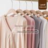 Hengyuanxiang Men's V-Neck Silk Blend Knit Cardigan